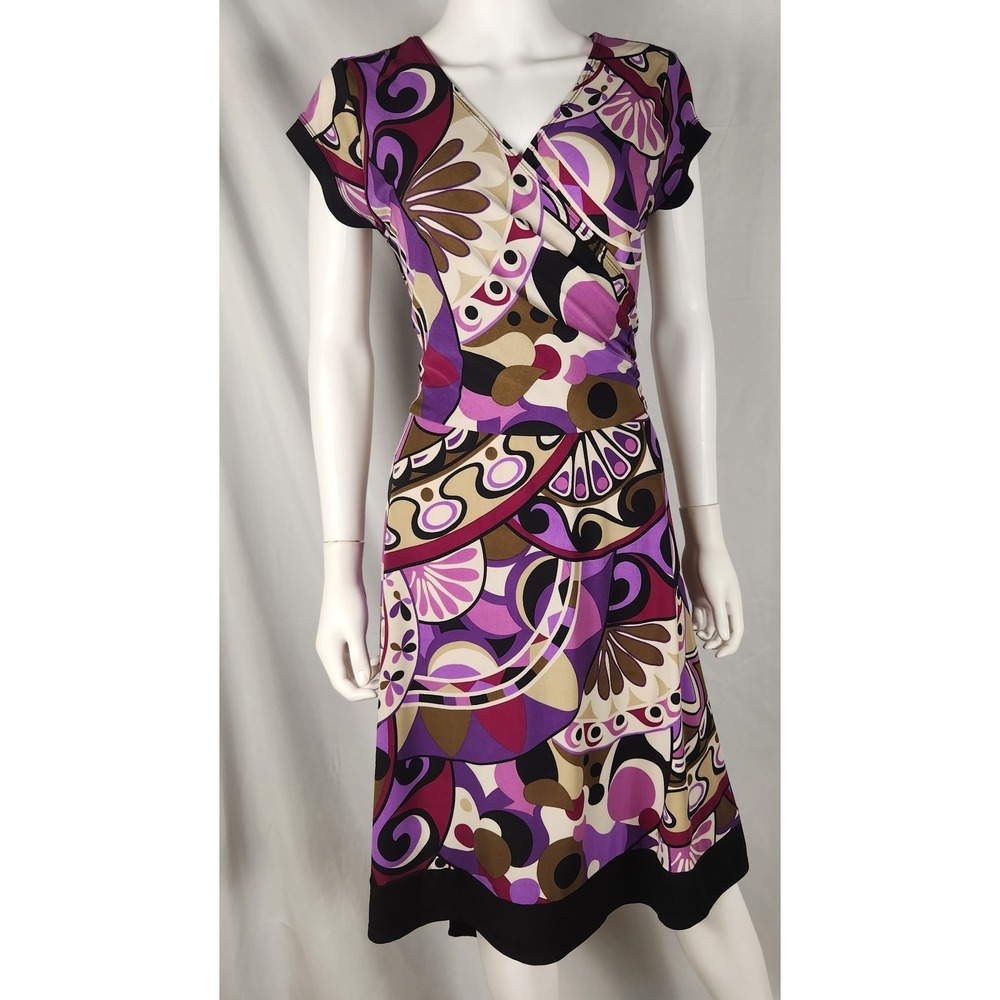 Rabbit Rabbit Rabbit Geometric Print Fit & Flare Tie-Back Midi Dress 14